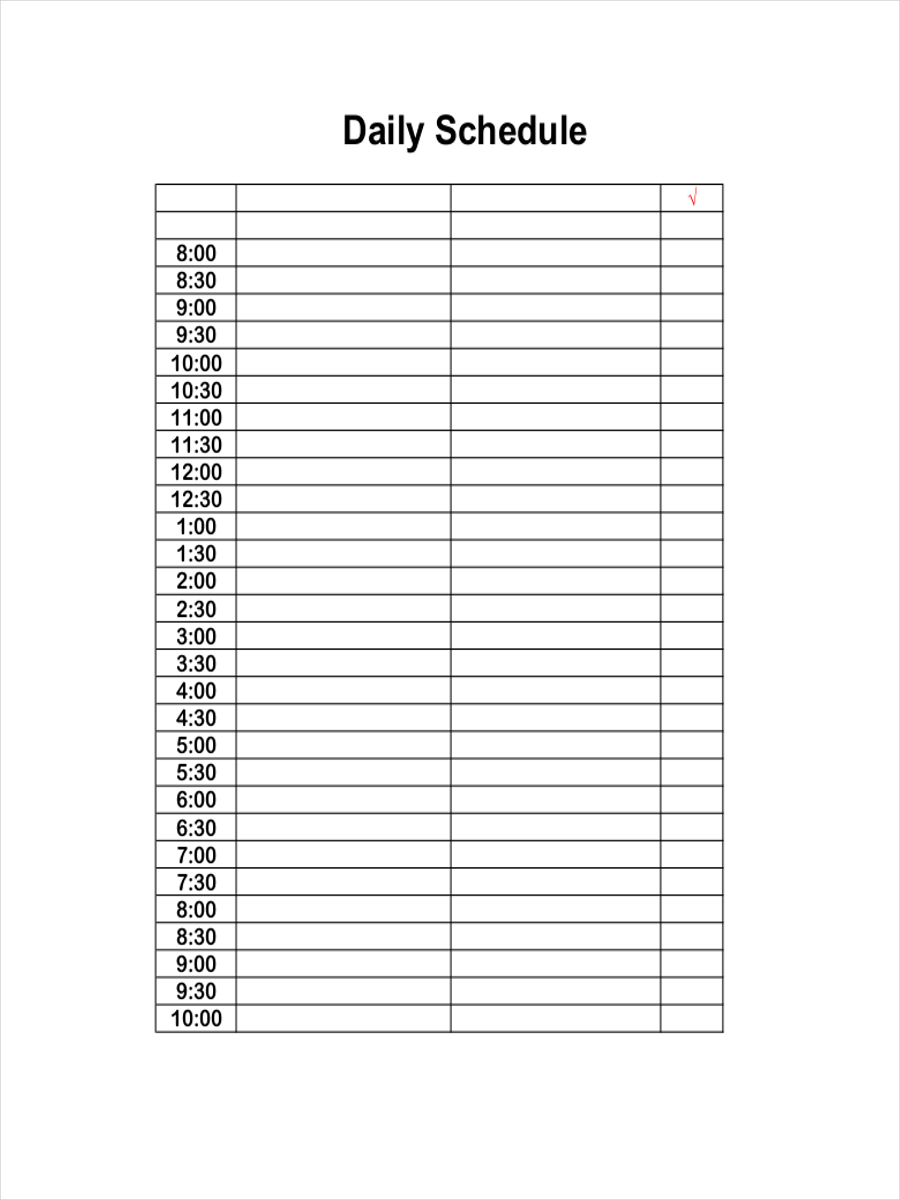 FREE 7 Daily Schedule Examples Samples In PDF Google Docs Google