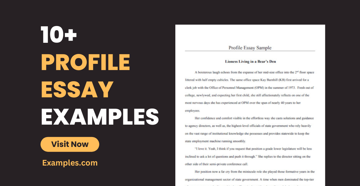 how to write a profile essay example