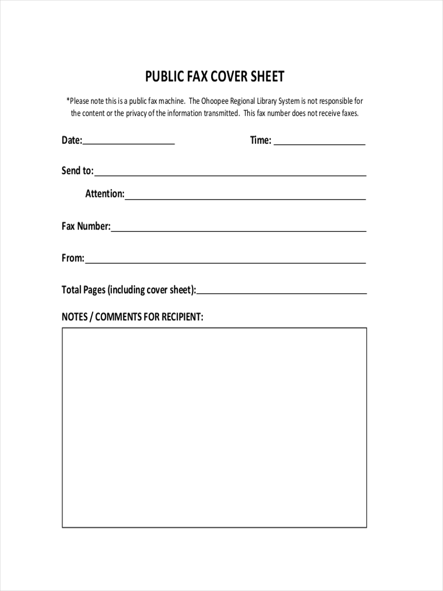 11+ Fax Cover Sheets Examples & Samples