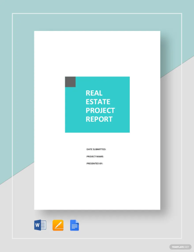 Real Estate Project Report Template