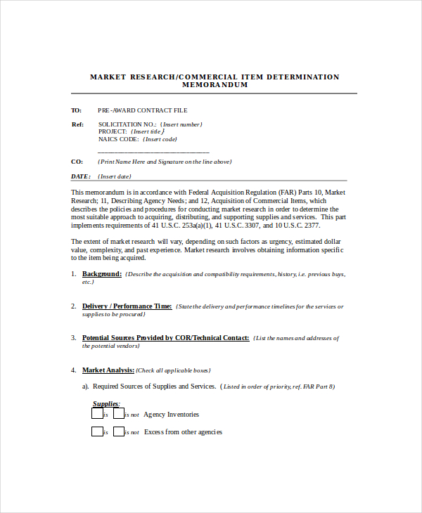 memorandum report pdf Research Memo &  9  FREE Examples in Samples DOC PDF