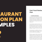 Restaurant Action Plan Examples
