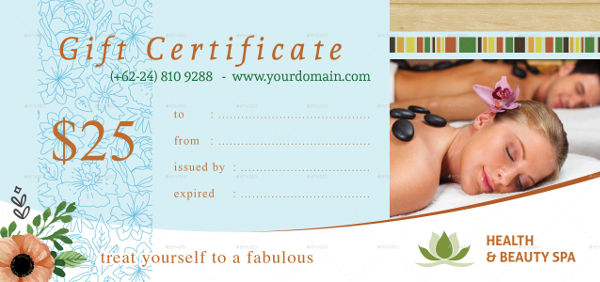 spa certificate