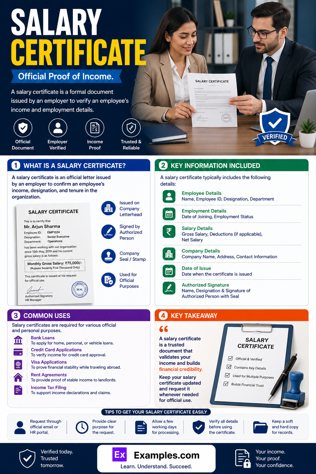 Salary Certificate Examples to Download