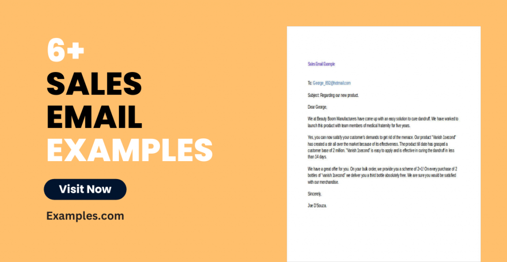 Sales Email Examples