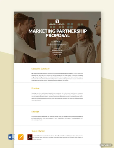 sample business partnership proposal template