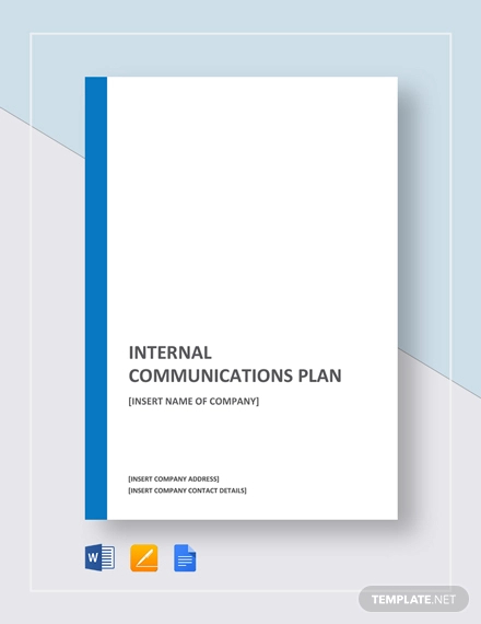 sample internal communications plan