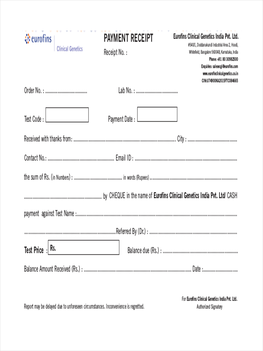 Acknowledgement Form Template