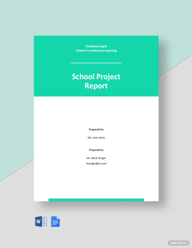 School Project Report Template