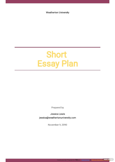 short essay plan1