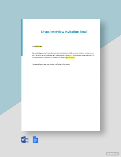 Interview Email - 22+ Examples, Format, Pdf | Examples