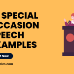 Special Occasion Speech Examples