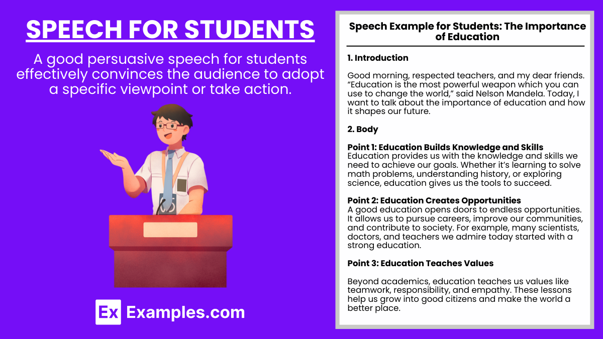 Speech For Students