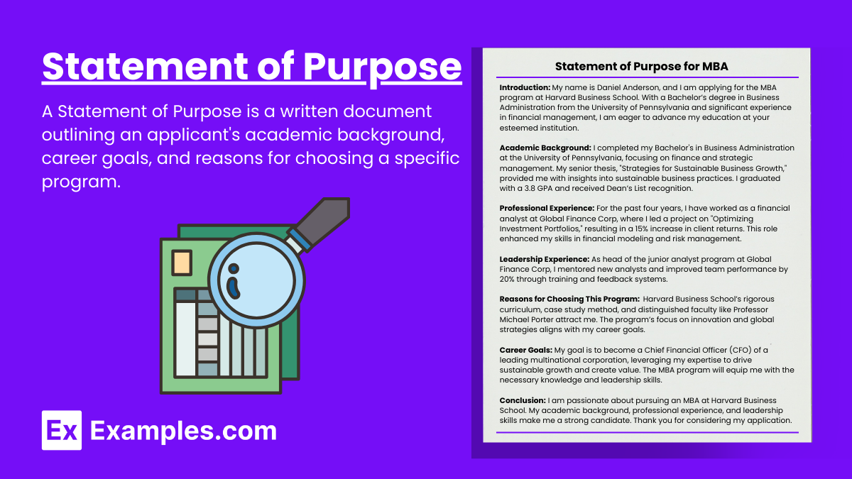 statement of purpose thesis examples