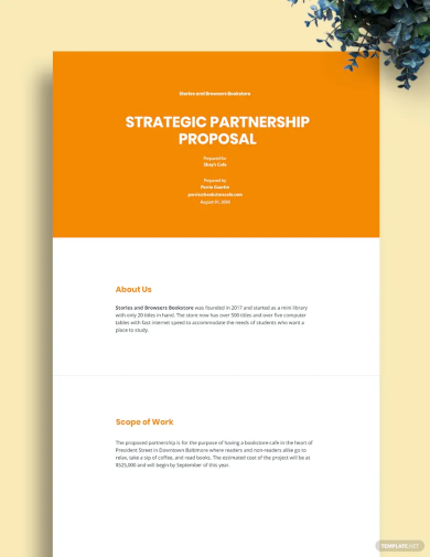 Strategic Partnership Proposal Template