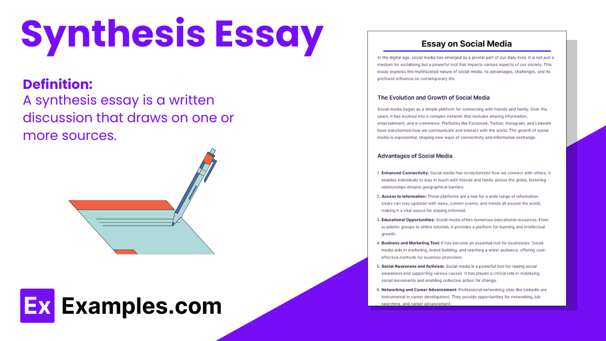 student example of synthesis essay