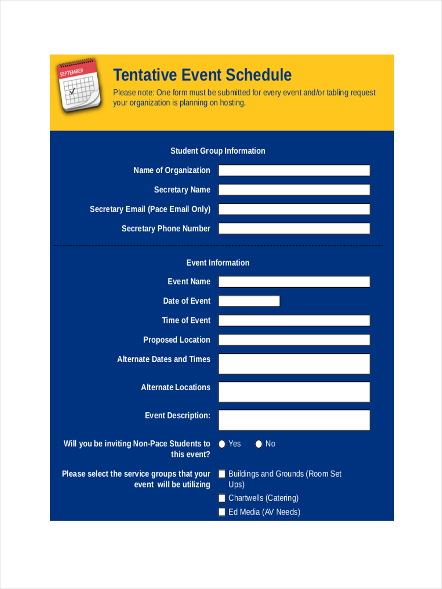 Event Schedule 24 Examples Format Pdf Examples