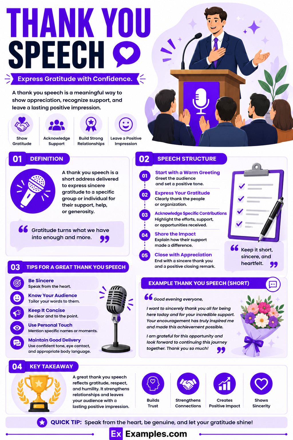 34+ Thank-You Speech Examples