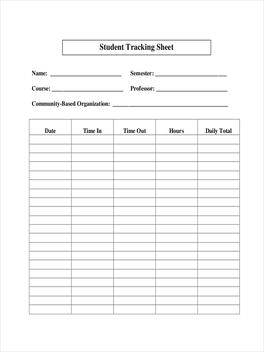 Student Sheet 12+ Examples, Format, Docs, Word, Pages, Pdf, Tips