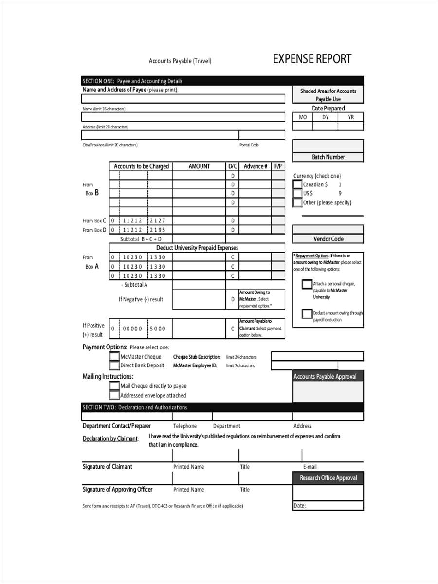 Expense Receipt Examples - 5+ Samples in PDF | DOC | Examples