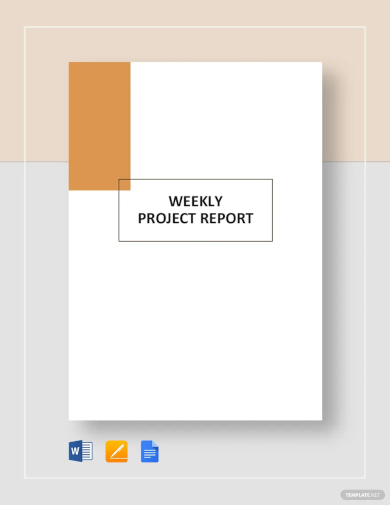 weekly project report template