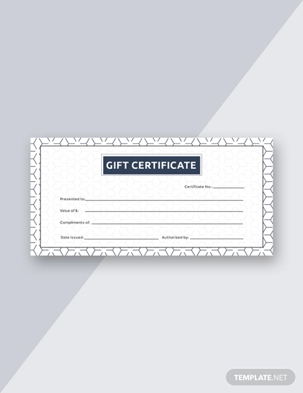 12+ Blank Gift Certificate Templates – Free Sample, Example Format