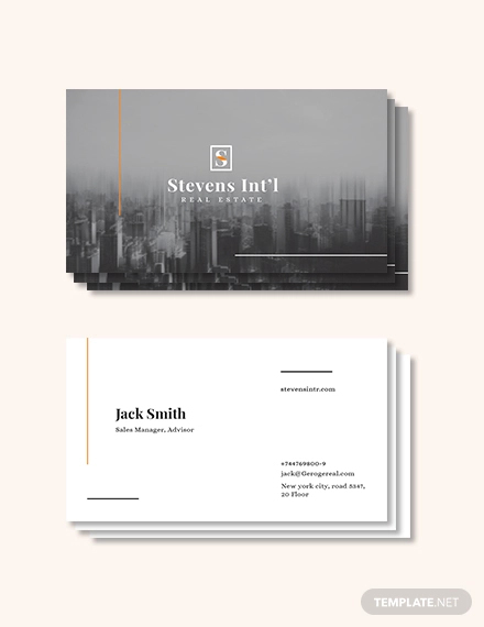 commercial business card