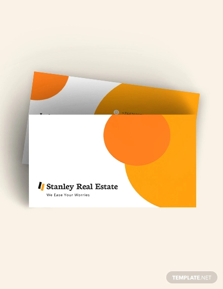 modern real estate business card