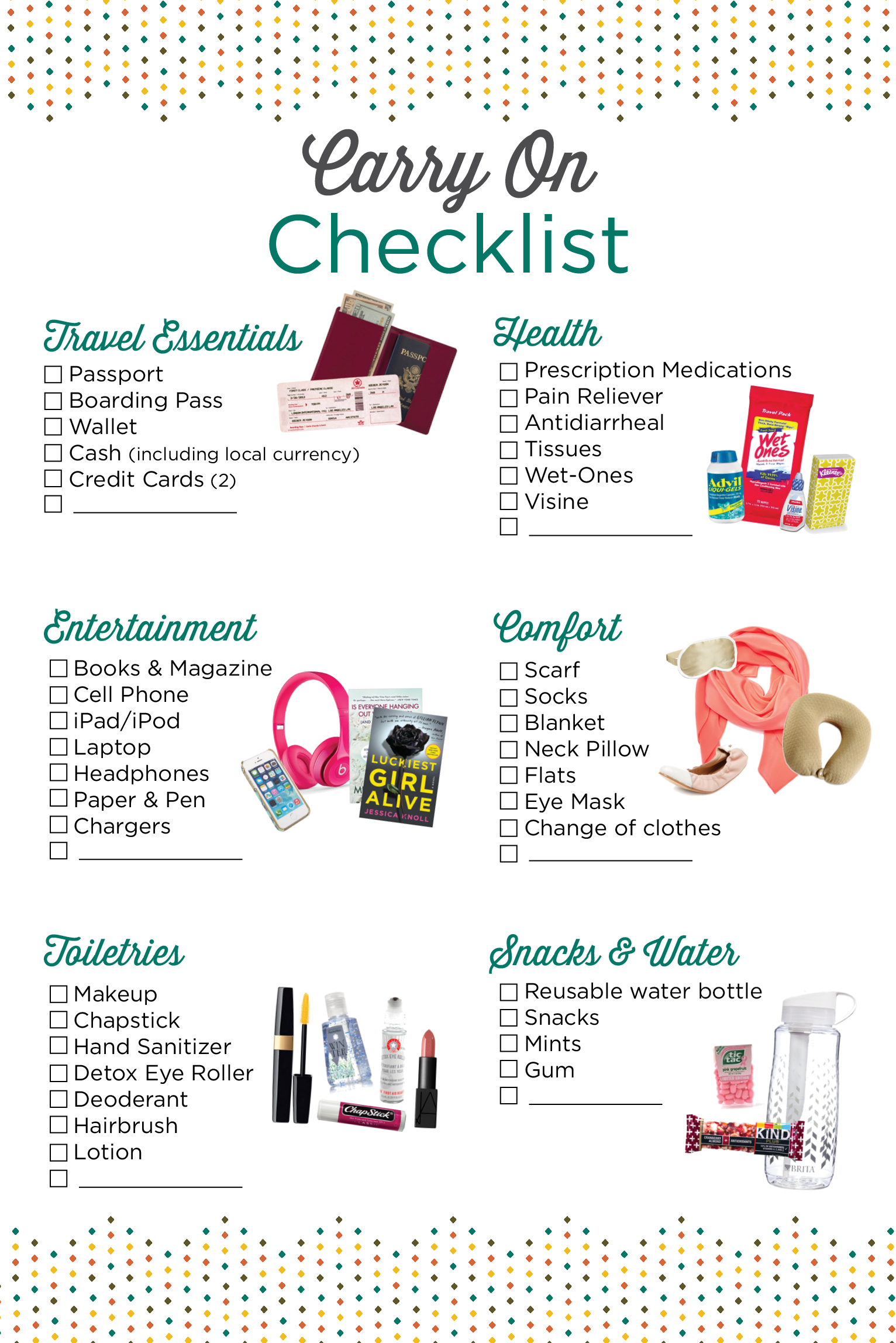 carry on checklist