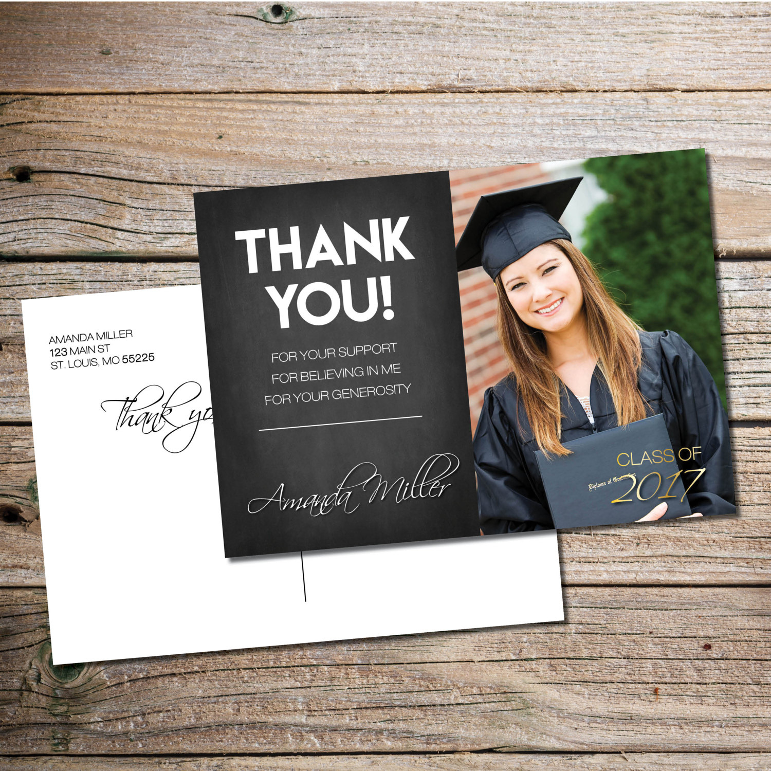 FREE 7+ Graduation Thank-You Cards in PSD  AI  EPS Vector