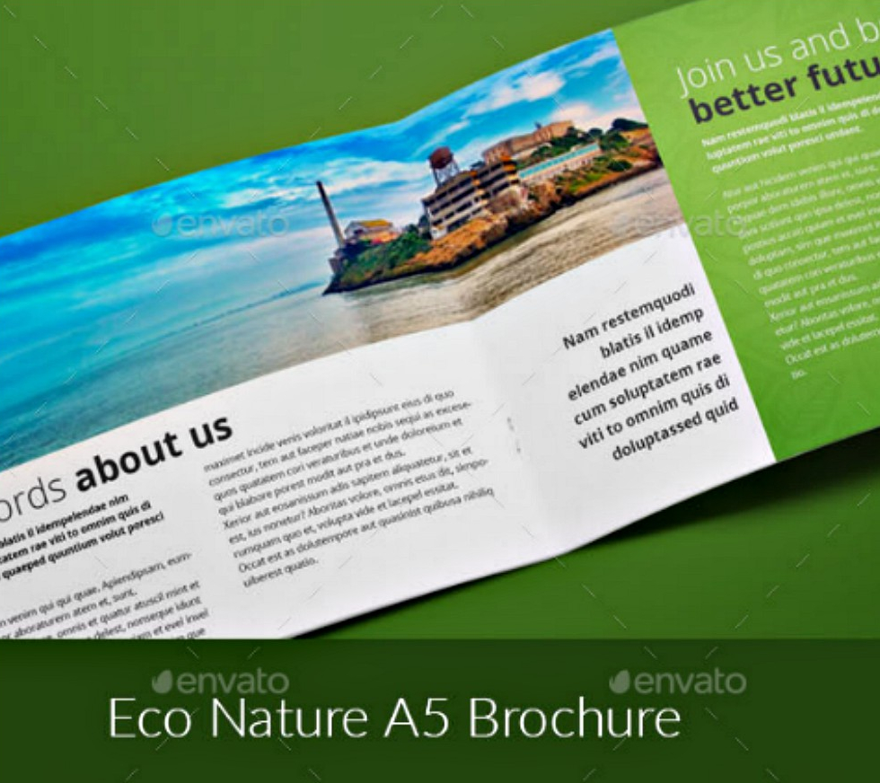 Eco Nature A5 InDesign Brochure