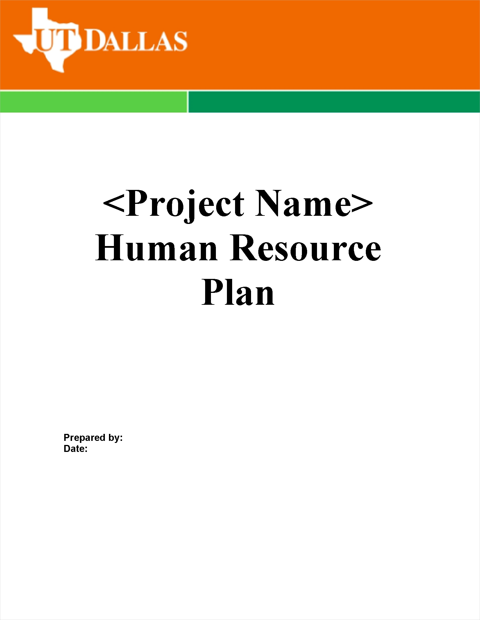 Human Resources Management Plan Management And Leadership