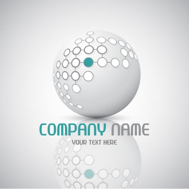 Download abstract logo with sphere