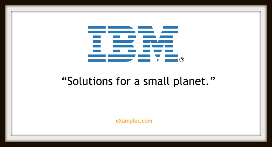 IBM: "Solutions for a small planet"