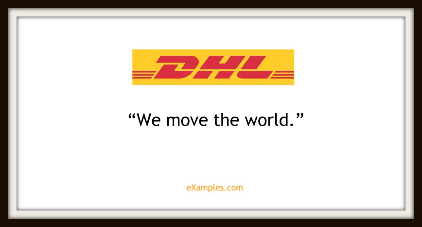 DHL: "We move the world"