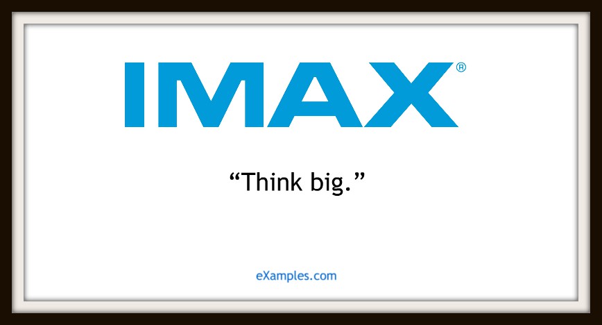 slogan imax