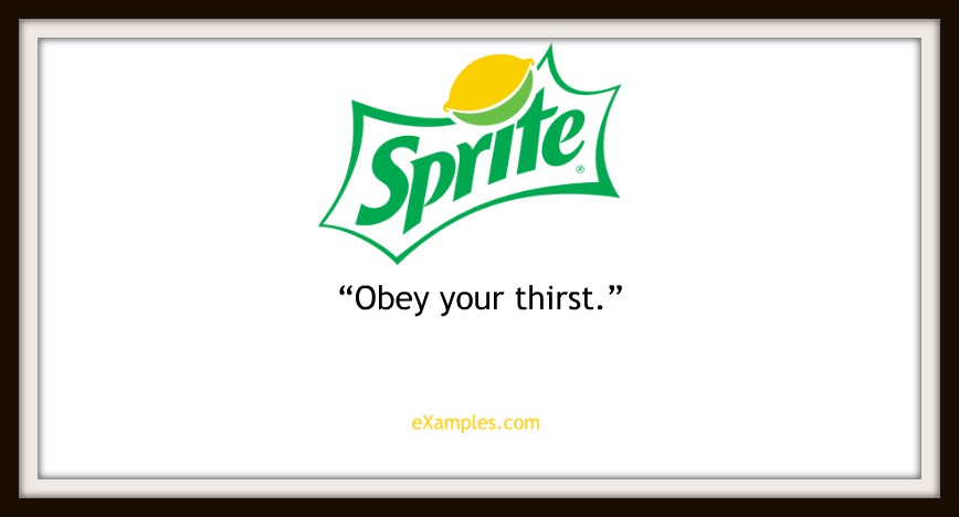 Sprite: "Obey your thirst."