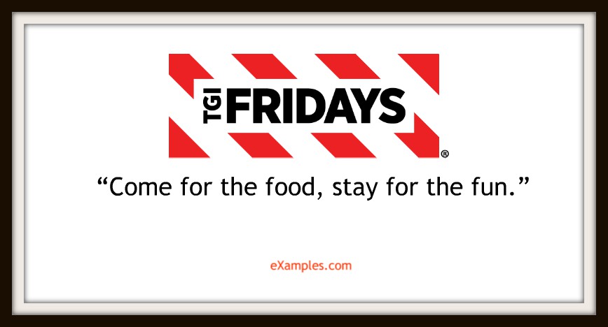 slogan tgi fridays