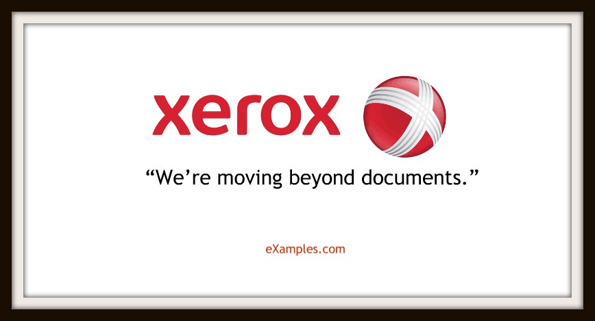 Xerox: "We're moving beyond documents."