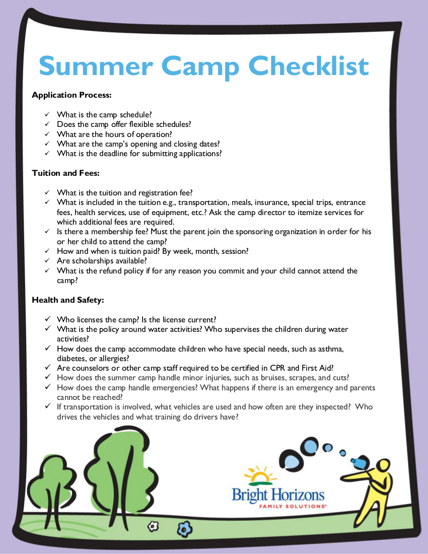 FREE 19+ Camping Checklist Examples & Templates in PDF Google Docs