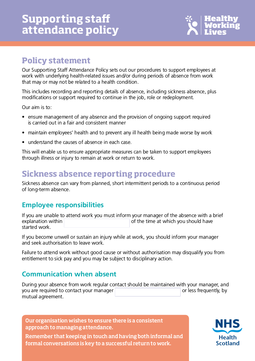 Attendance Policy 15 Examples Format Pdf