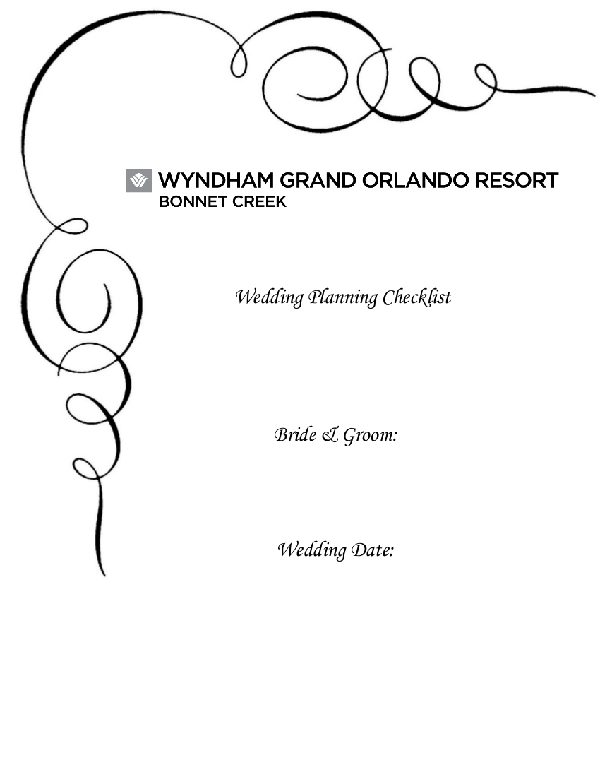 4 wedding planning checklist