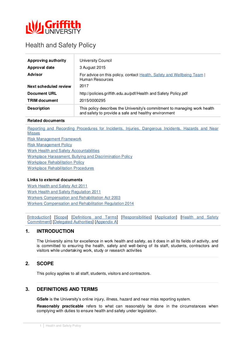Healthcare Policy Template