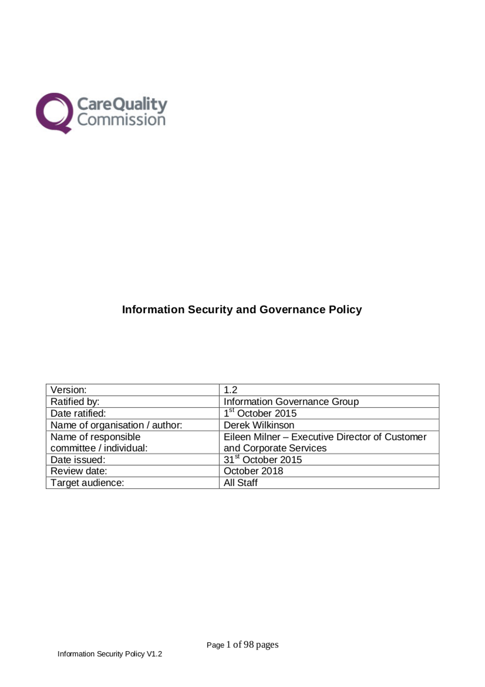 Security Policy 16 Examples Format Pdf