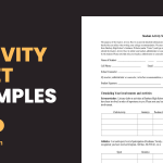 Activity Sheet Examples