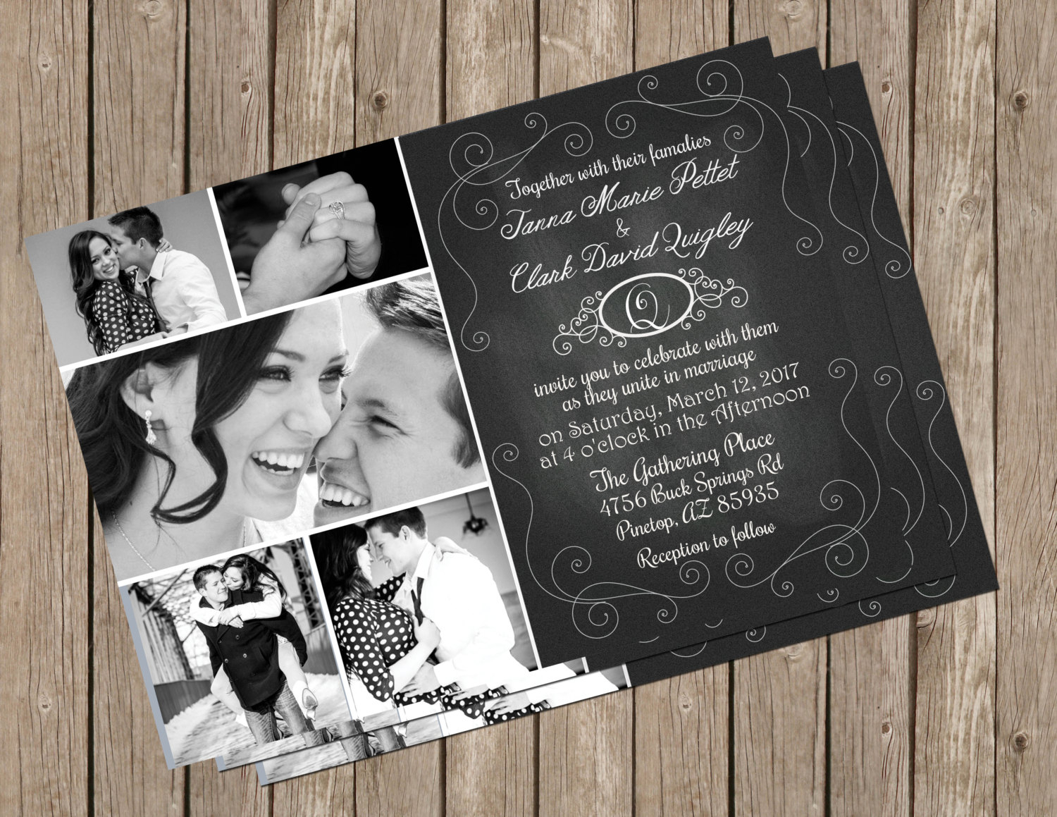 FREE 14+ Chalkboard Wedding Invitation Designs & Examples in PSD | AI