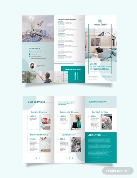 Service Brochure 19  Examples Word Pages Photoshop