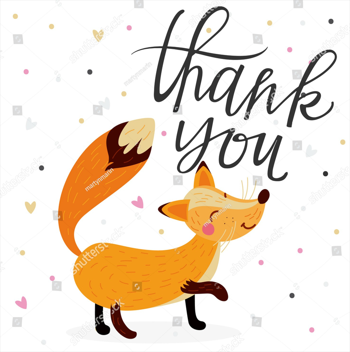 Cute Kids Thank You Card Design