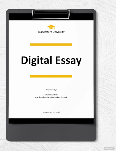 digital essay template