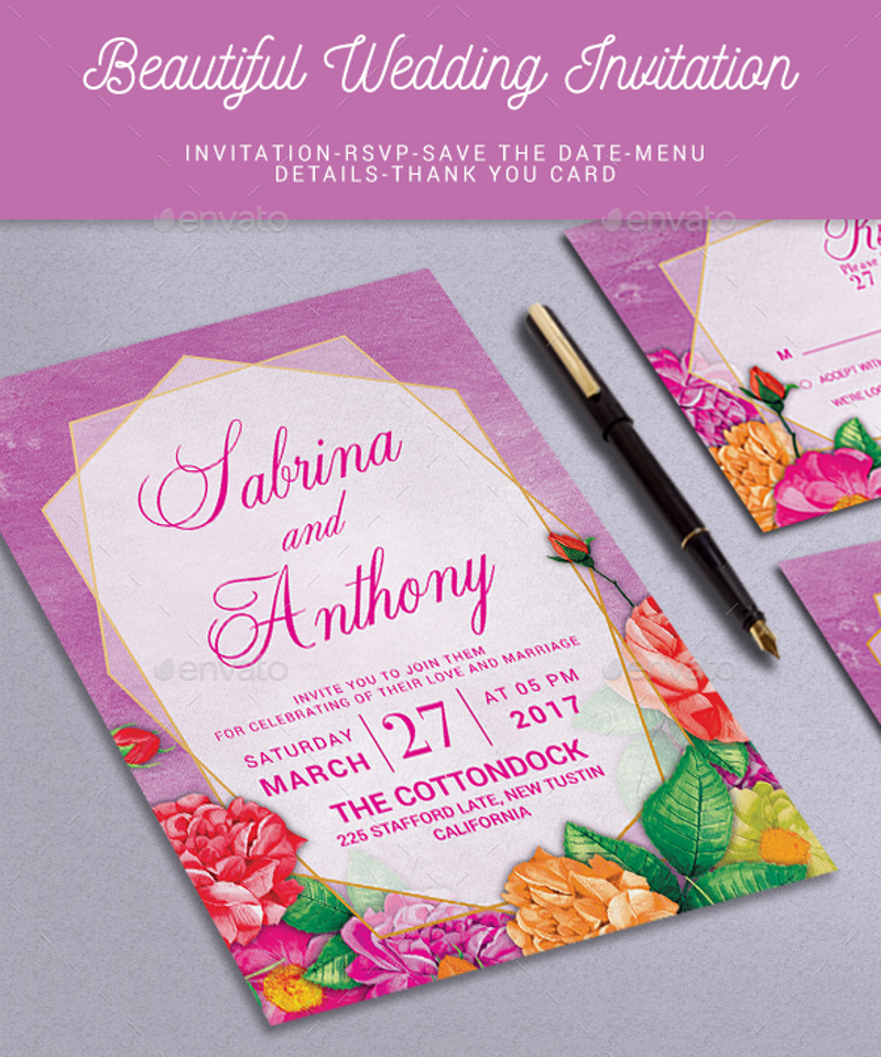 elegant wedding invitation4